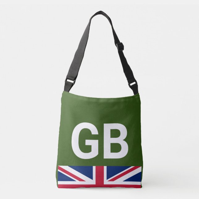 British Racing Green Tragetaschen Mit Langen Trägern (Vorderseite)