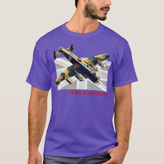 British RAF Avro Lancaster Bomber WW2 Aircraft T-Shirt (Vorderseite)