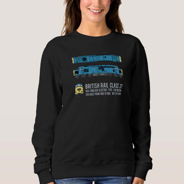 British Rail Class 37 Locomotive Diagram  1 Sweatshirt (Vorderseite)