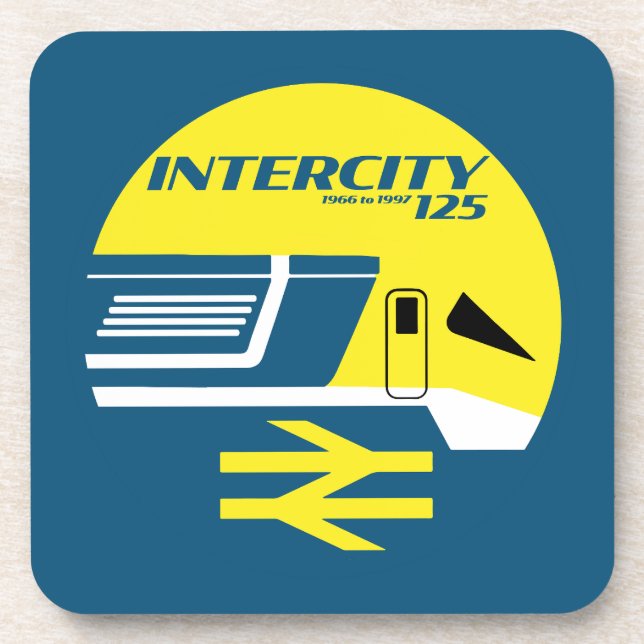 British Rail Intercity Classic Train Enthusiast Getränkeuntersetzer (Vorderseite)