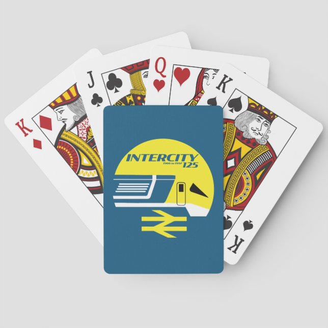 British Rail Intercity Classic Train Enthusiast Spielkarten (Rückseite)