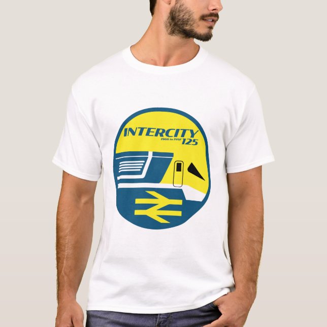 British Rail Intercity Classic Train Enthusiast T-Shirt (Vorderseite)