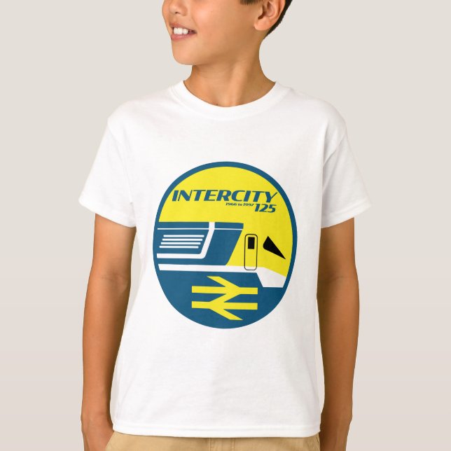 British Rail Intercity Classic Train Enthusiast T-Shirt (Vorderseite)