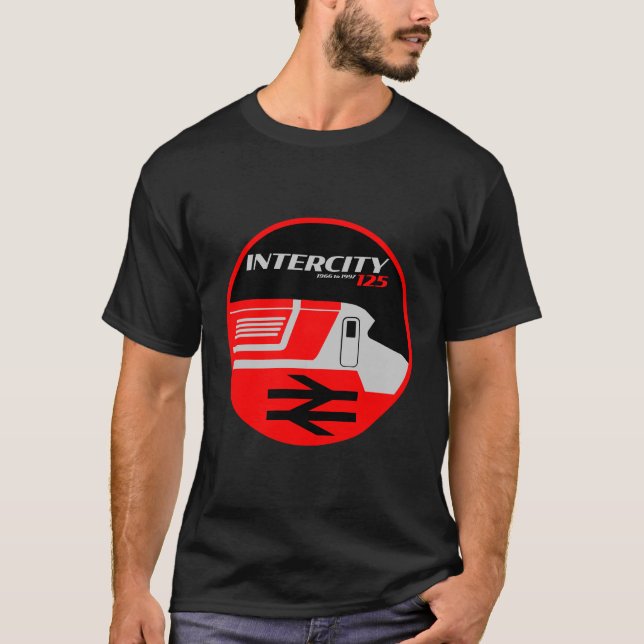 British Rail Intercity Classic Train Enthusiast T-Shirt (Vorderseite)