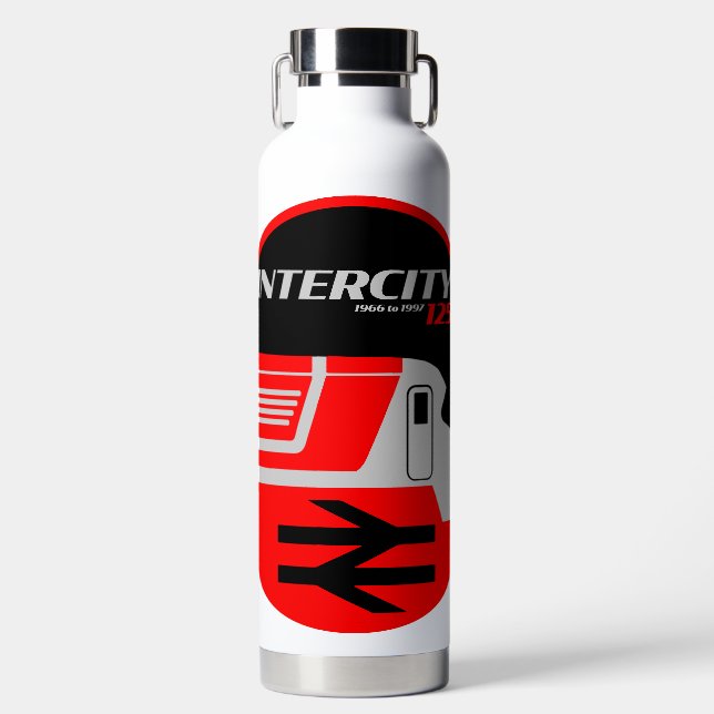 British Rail Intercity Classic Train Enthusiast Trinkflasche (Vorderseite)