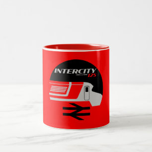 British Rail Intercity Classic Train Enthusiast Zweifarbige Tasse