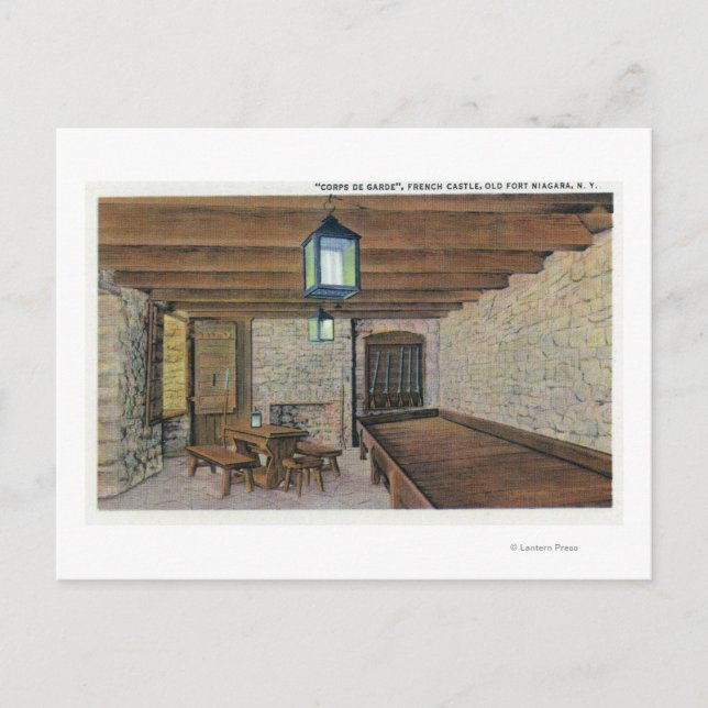 British Redoubt, French Barracks, Powder Magazin Postkarte (Vorderseite)