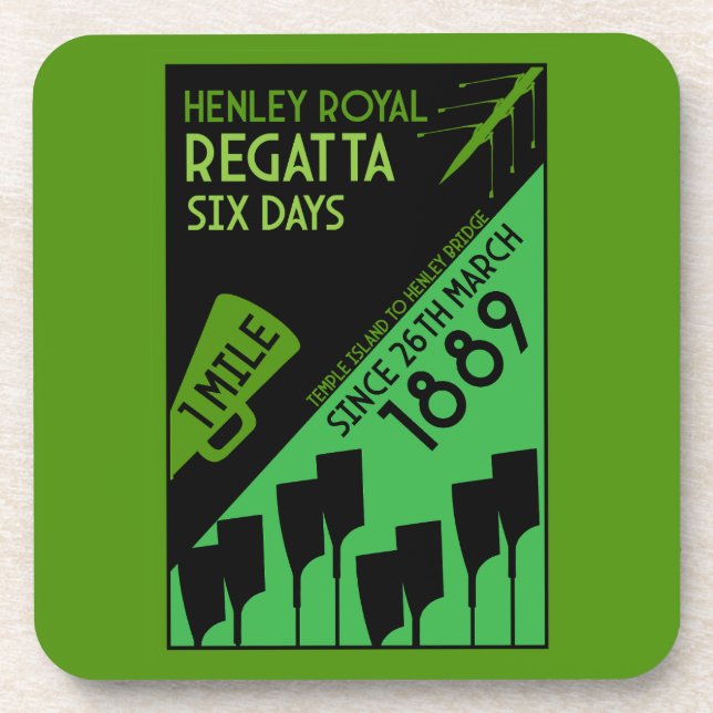 British River Thames Regatta Getränkeuntersetzer (Vorderseite)