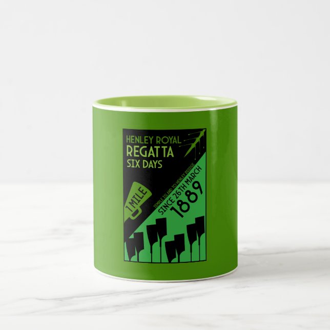 British River Thames Regatta Zweifarbige Tasse (Mittel)