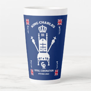 British Royal Coronation King Charles III Milchtasse