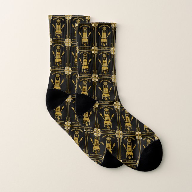 British Royal Coronation King Charles III Socken (Paar)