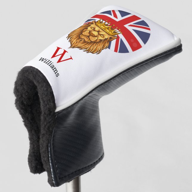 BRITISH Royal Lion Crown Golf Head Cover Golf Headcover (3/4 Vorderseite)