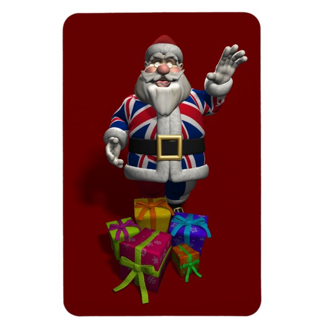 British Santa Claus Magnet (Vertikal)