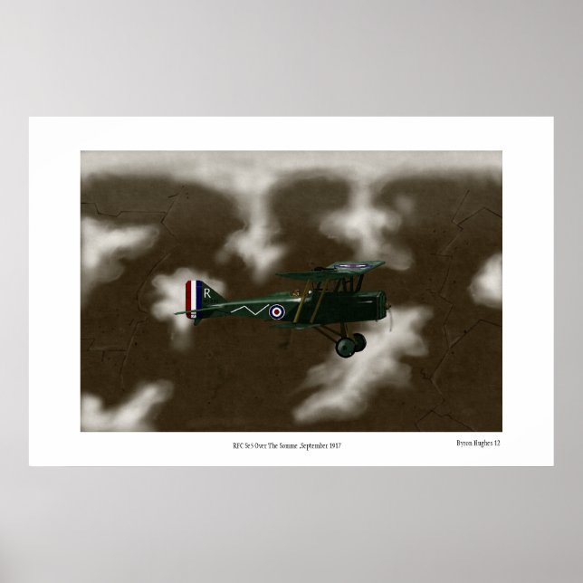 British Se5A kämpft Ersten Weltkrieg Poster (Vorne)