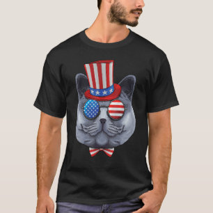 British Shorthair 4. Juli American Usa Uncle S T-Shirt