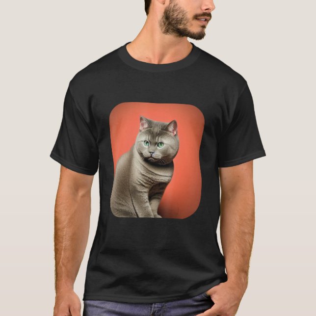 British Shorthair Cat 3 T-Shirt (Vorderseite)