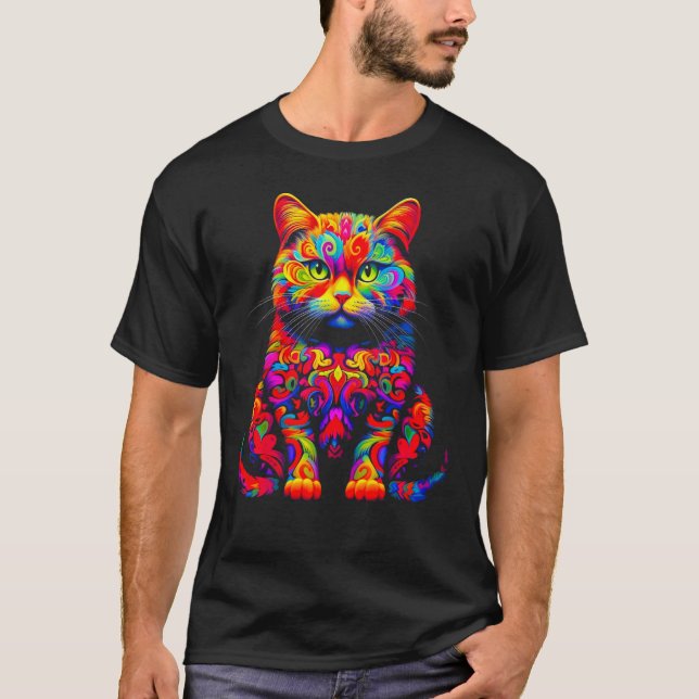 British Shorthair Cat Design T-Shirt (Vorderseite)