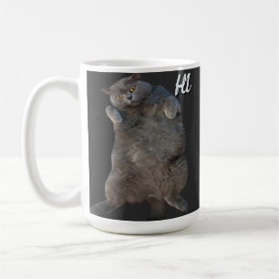 British Shorthair Cat Kitty - Back Apology Card Kaffeetasse