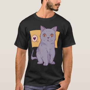 British Shorthair Cat Owner Animal Niedlich T-Shirt