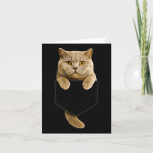 British Shorthair Cat Pocket Geschenke Cat Mama Ca Karte