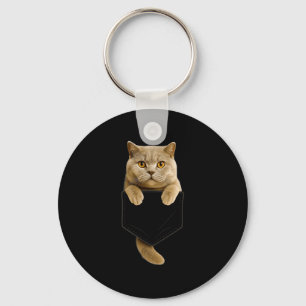 British Shorthair Cat Pocket Geschenke Cat Mama Ca Schlüsselanhänger