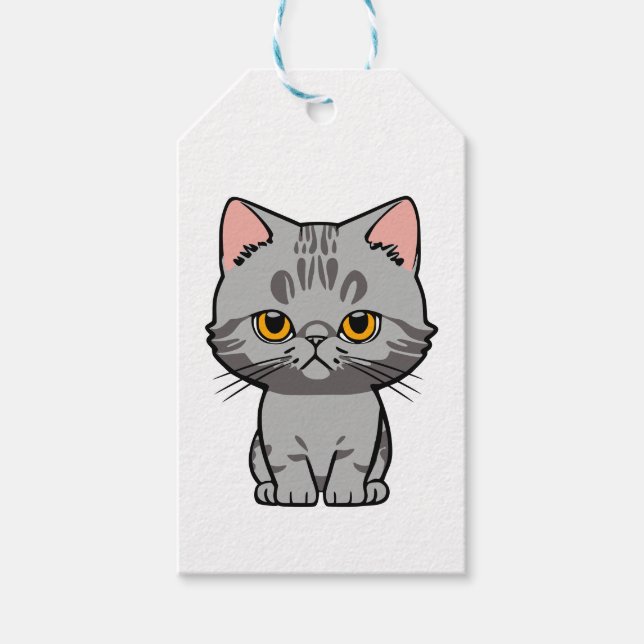 British Shorthair Geschenkanhänger (Vorderseite)
