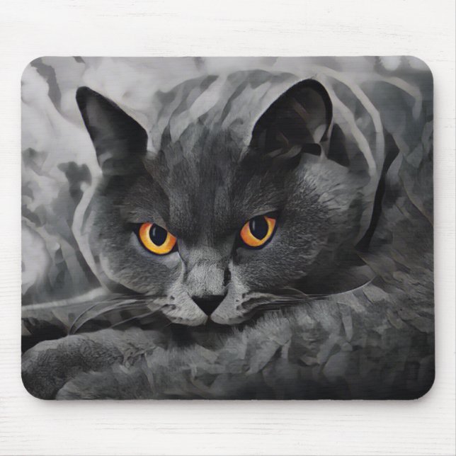 British Shorthair Kitty Mousepad (Vorne)