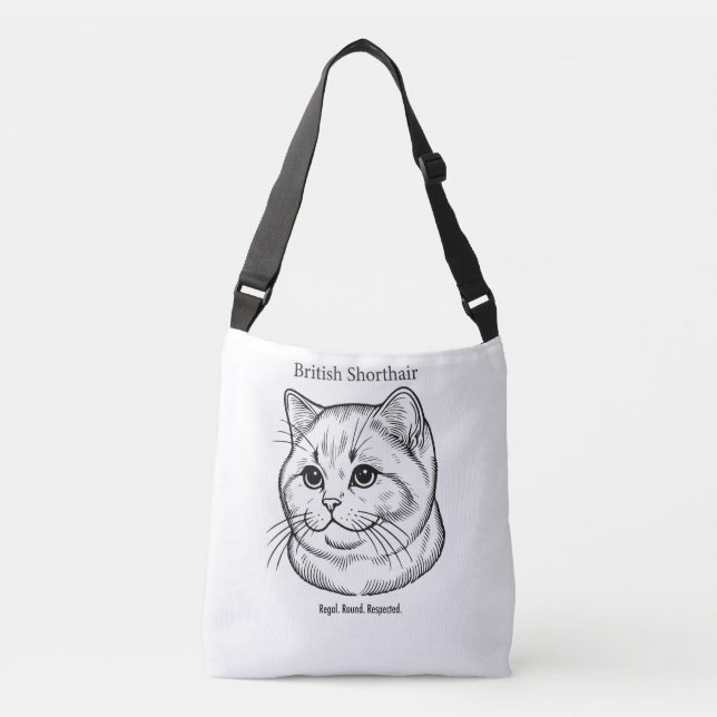 British Shorthair Tragetaschen Mit Langen Trägern (Vorderseite)