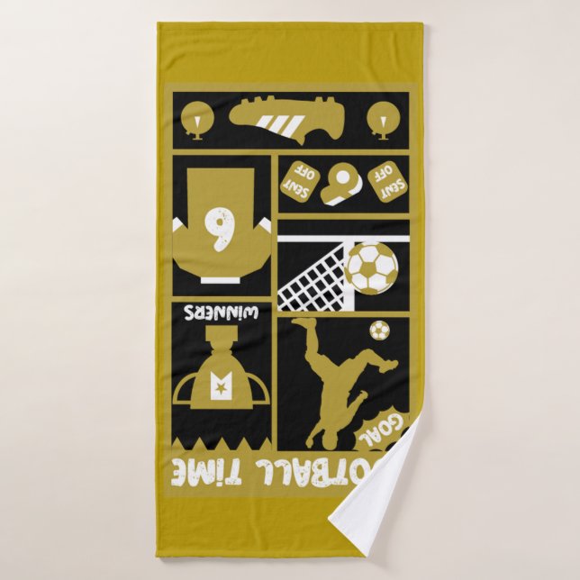 British Soccer Football Badehandtuch (Badehandtuch)