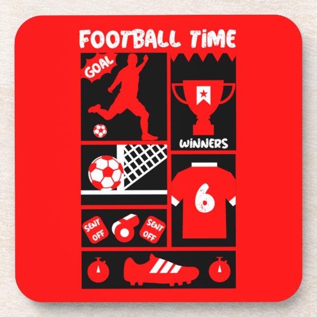 British Soccer Football Getränkeuntersetzer (Vorderseite)