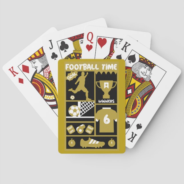 British Soccer Football Spielkarten (Rückseite)