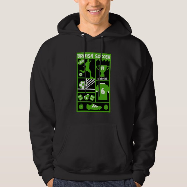 British Soccer Hoodie (Vorderseite)