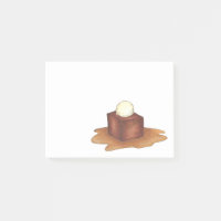 British Sticky Toffee Pudding Dessert Post-its