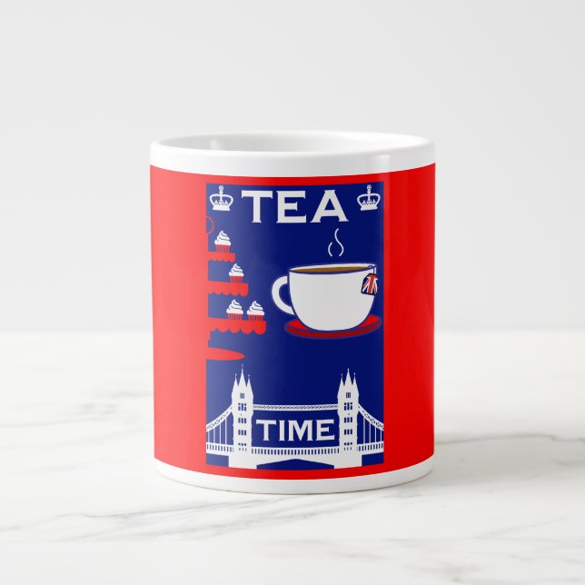 British Tea Lovers Jumbo-Tasse (Vorderseite)