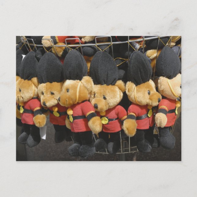 British Teddy Bear Guardsmen Postcard Postkarte (Vorderseite)