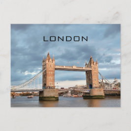 British UK London Tower Bridge Boats Travel Postkarte