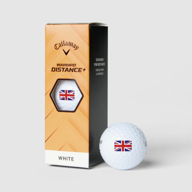British Union Jack Flag Golfball (Verpackungen)