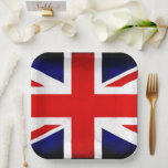 British Union Jack Flag Pappteller<br><div class="desc">Größe und Stil: 9" quadratische Papierplatte werfen Sie ein spektakuläres Party mit vollständig anpassbaren Papier-Tellern, um Ihr Thema! Jedes Set mit 8 Papptellern wird auf stabiler Pappe bedruckt und mit deinem personalisierten Design geschmückt. Diese Teller eignen sich hervorragend für Kuchen, Häppchen oder Salate. Bestellen Sie diese mit unseren Papierservietten für...</div>