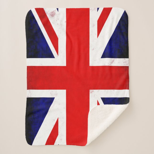 British Union Jack Flag Sherpadecke (Vorderseite)