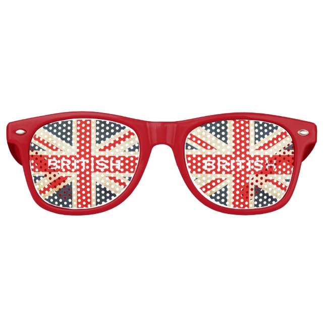 British Union Jack Party Shades Partybrille (Vorderseite)