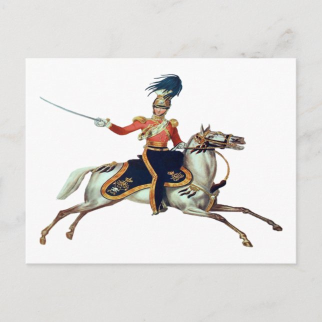 British Viktorianisch Cavalry Postkarte (Vorderseite)