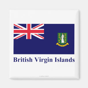 British Virgin Islands kennzeichnen mit Namen Magnet