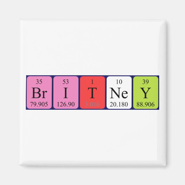 Britney Periodenmagnet Magnet (Vorne)