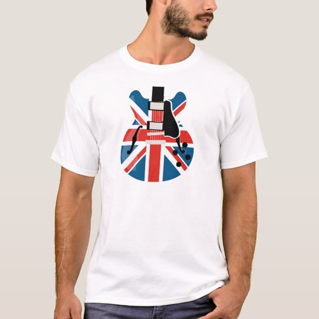 Britpop Guitar T-Shirt (Vorderseite)