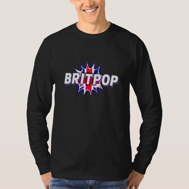 Britpop Uk British Music Vereinigtes Königreich Gr T-Shirt (Vorderseite)
