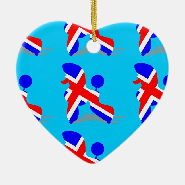 Britt Poodle Keramikornament (Vorne)