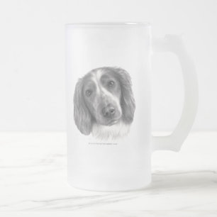 Britt, Waliser-SpringerSpaniel Mattglas Bierglas