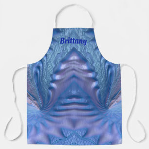 BRITTANY ~ ABSTRAKTES FRAKTAL Blue Pink ~ Schürze