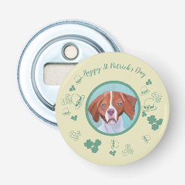 Brittany Dog Happy St Patrick's Day Flaschenöffner