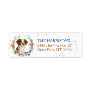 Brittany Dog Spring Flowers Kreath